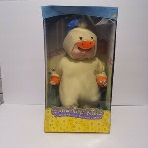 Sunshine Kids 1998 Barnyard Buddies Series Yellow Duck 15' Baby Dolls‎ Huggable